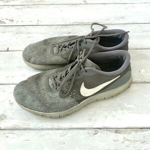 Nike Mens Size 11 Gray Sneakers Tennis Athletic Shoes Flex Contact